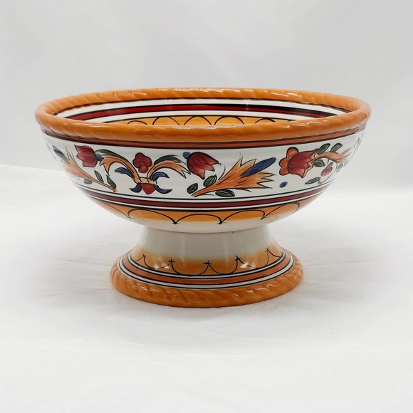 Chris Madden Villa Ancona Serving Bowl Dish Round Kitchen Dinnerware - Picture 1 of 6